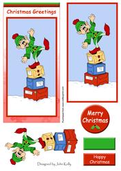 Christmas Elf (red) - Dl