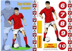 Red Footballer 3 - Top of the League (a5)