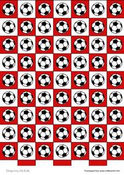 Footballs (red & White)