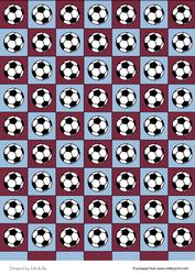 Footballs (claret & Blue)