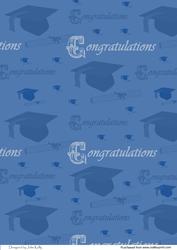 Graduation Teddy (blue Backing)
