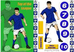 Blue Footballer 2 - Top of the League (a5)