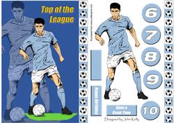 Sky Blue Footballer 2 - Top of the League (a5)