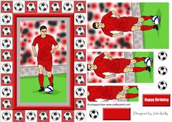 Footballer (all Red) - A5