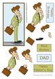Happy Father's Day (working Dad in Beige) - Decoupage