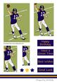 American Football 1 (purple & Yellow) - Pyramage