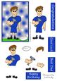 Rugby Dad (all Blue) - Decoupage