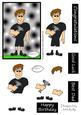Rugby Dad (all Black) - Decoupage