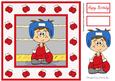 Little Champ! Boxing (red) - 8in x 8in