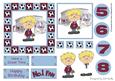 Little Football Fan (claret & Blue) - 5in x 5in