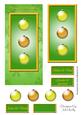 Merry Christmas Decorations (green & Gold) - Dl