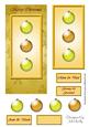 Merry Christmas Decorations (gold) - Dl