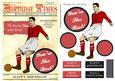 Retro Footballer (man's Birthday) - A5