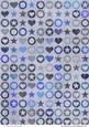 Vintage Hearts & Stars (blue)