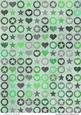 Vintage Hearts & Stars (green)