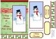 Merry Christmas Snowman (green) - A5