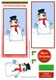 Christmas Snowman (red) - Dl