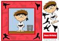 Karate Kid (red) - 8in x 8in