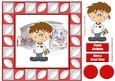 Rugby Fan (england) - 8in x 8in