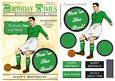 Green Vintage Footballer (man's Birthday) - A5