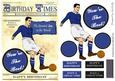 Blue Vintage Footballer (son's Birthday) - A5