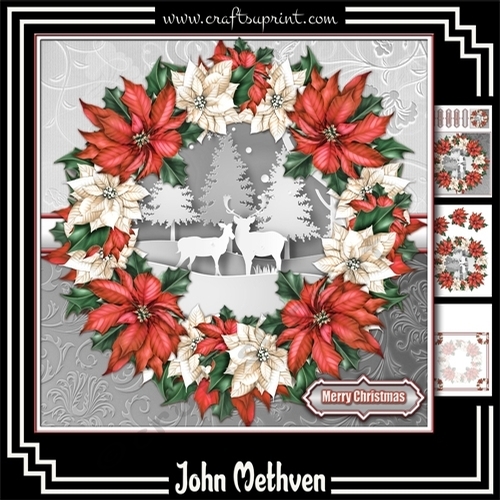 Christmas Wreath 8x8 Mini Kit