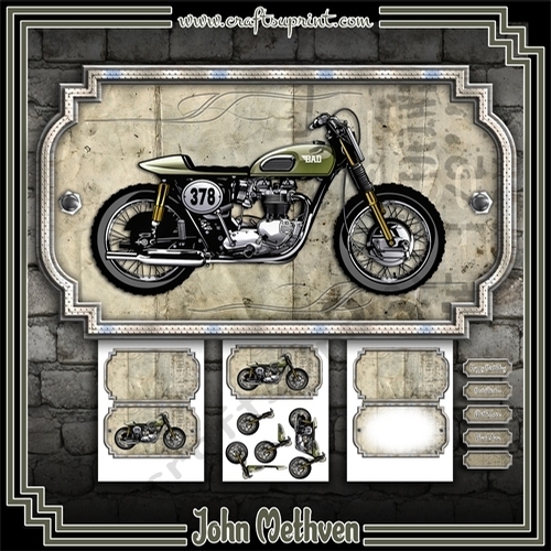 Grunge Bike A5 Shaped Mini Kit