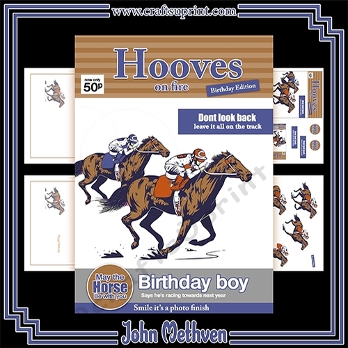 Horse Racing Magazine Birthday Card