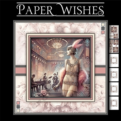 Roaring twenties 6 page pyramage mini kit