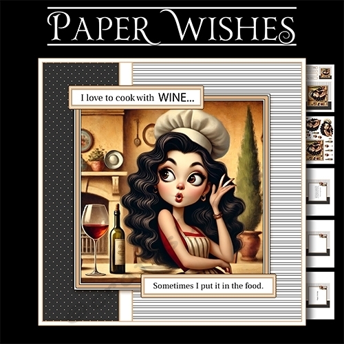 Cooking with wine 7x7 mini kit