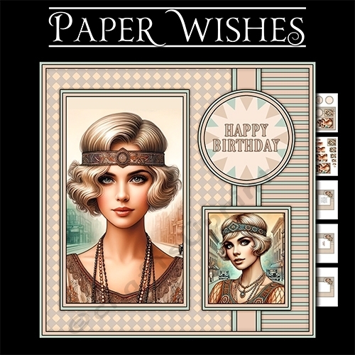 Jazz, Pearls and cake 7x7 Pyramage mini kit