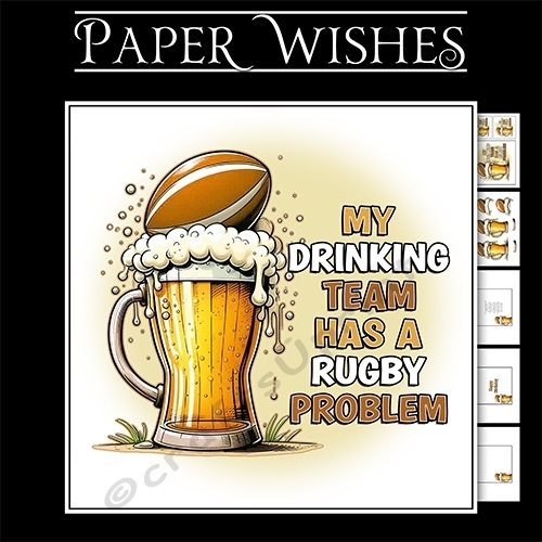 Drinking team has a rugby problem  7x7 mini kit