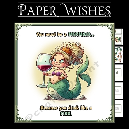 Drink Like a Fish 7x7 Mini Kit – A Splash of Birthday Fun!