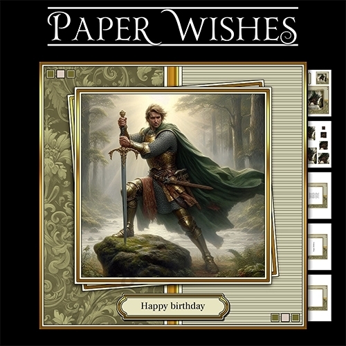 King Arthur 7x7 pyramage mini kit A Legendary Birthday Awaits
