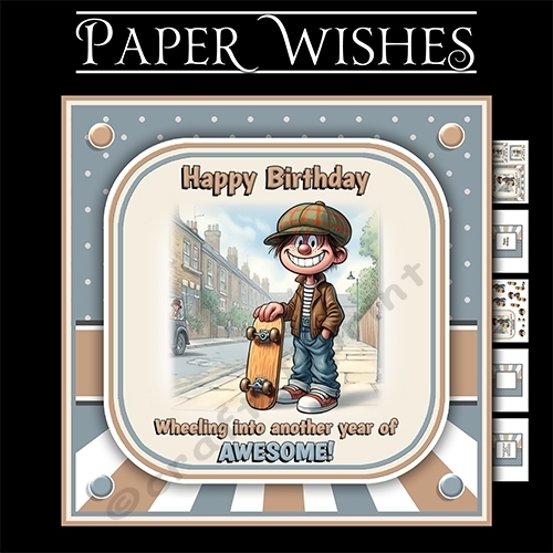 Wheeling Into Awesome 7x7 Mini Kit – Roll into a Rad Birthday!