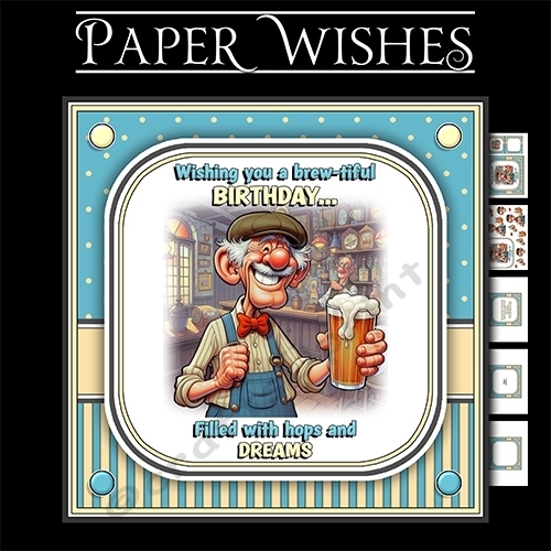 Brew-tiful Birthday 7x7 Mini Kit – Cheers to Hops, Laughs & Dreams!
