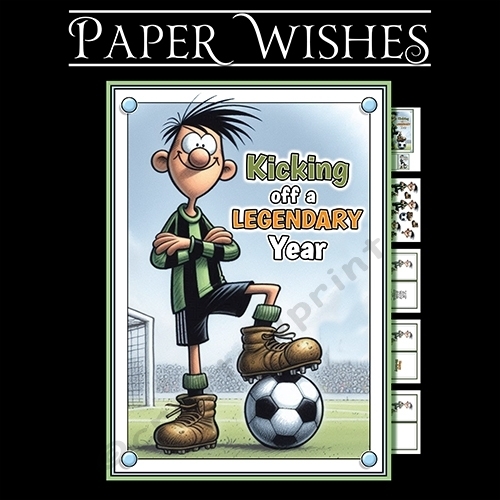 cup1375245_1884 - Kicking Off a Legendary Year A5 Mini Kit – Game On for Birthday Fun!