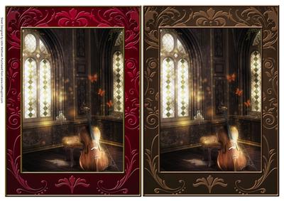 2 Musical Themed Card Fronts