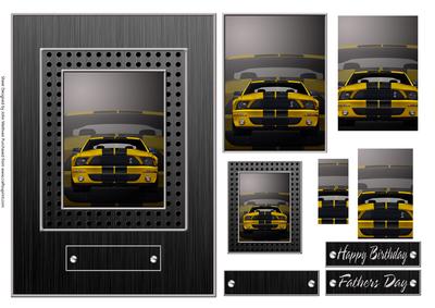 Sports Car Card Front with Pyramage