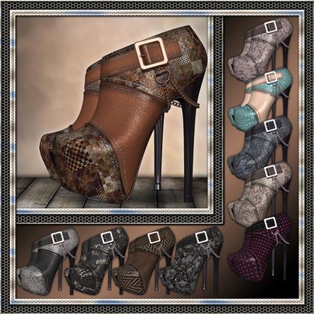 10 Peep Toe Platforms Set 1