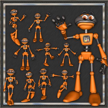 10 Sparky the Robot Png's