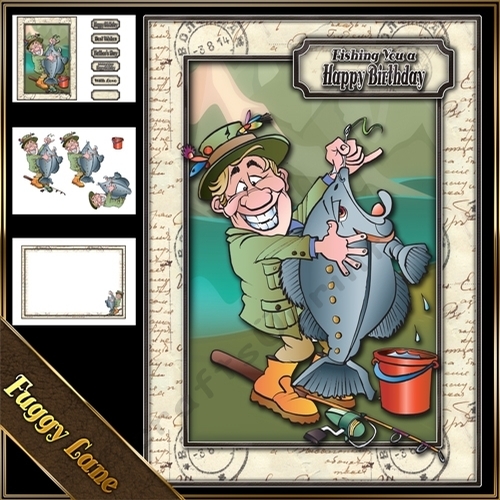 Fishing You A Happy Birthday A5 Mini Kit