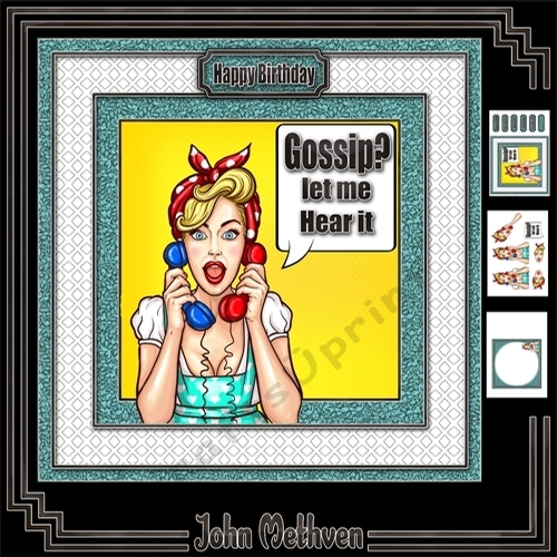 Let Me Hear It 8x8 Decoupage Mini Kit