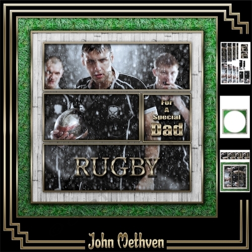 Rugby 8x8 Pyramage 3 Page Mini Kit