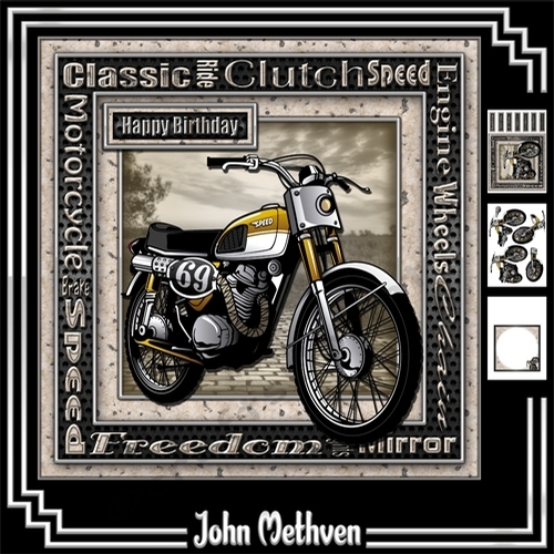 Motorcycle 8x8 3 Page Mini Kit