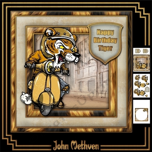 Happy Birthday Tiger 3 Page Mini Kit