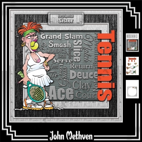Tennis 8x8 Decoupage Mini Kit