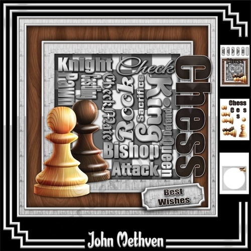 Chess 8x8 Decoupage Mini Kit