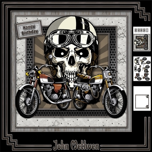 Road King 8x8 Decoupage Mini Kit