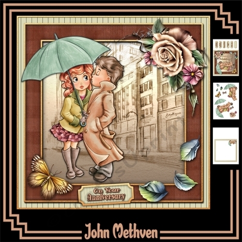 Love Story 8x8 Decoupage Mini Kit